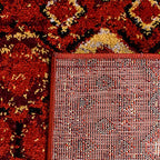Safavieh Amsterdam Collection Accent Rug - 2'3'' X 4', Terracotta & Multi, Moroccan Boho Design, Non-Shedding & Easy Care, Ideal
