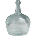 Deco 79 Recycled Glass Handmade Spanish Vase, 11 x 8 x 15, Clear
