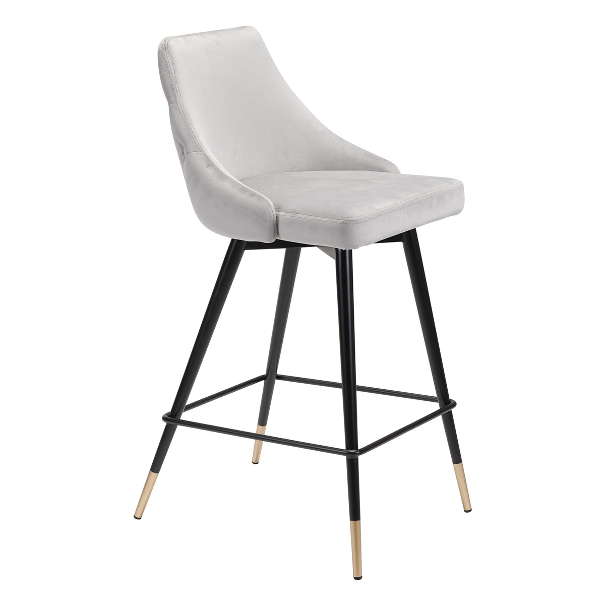 Zuo Piccolo Counter Stool Gray