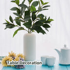 Lueyao Artificial Greenery Stems Plants Faux Leaf Green Fake Green Branches Bushes Shrubs For Vase Bouquets Home Office Decor 2