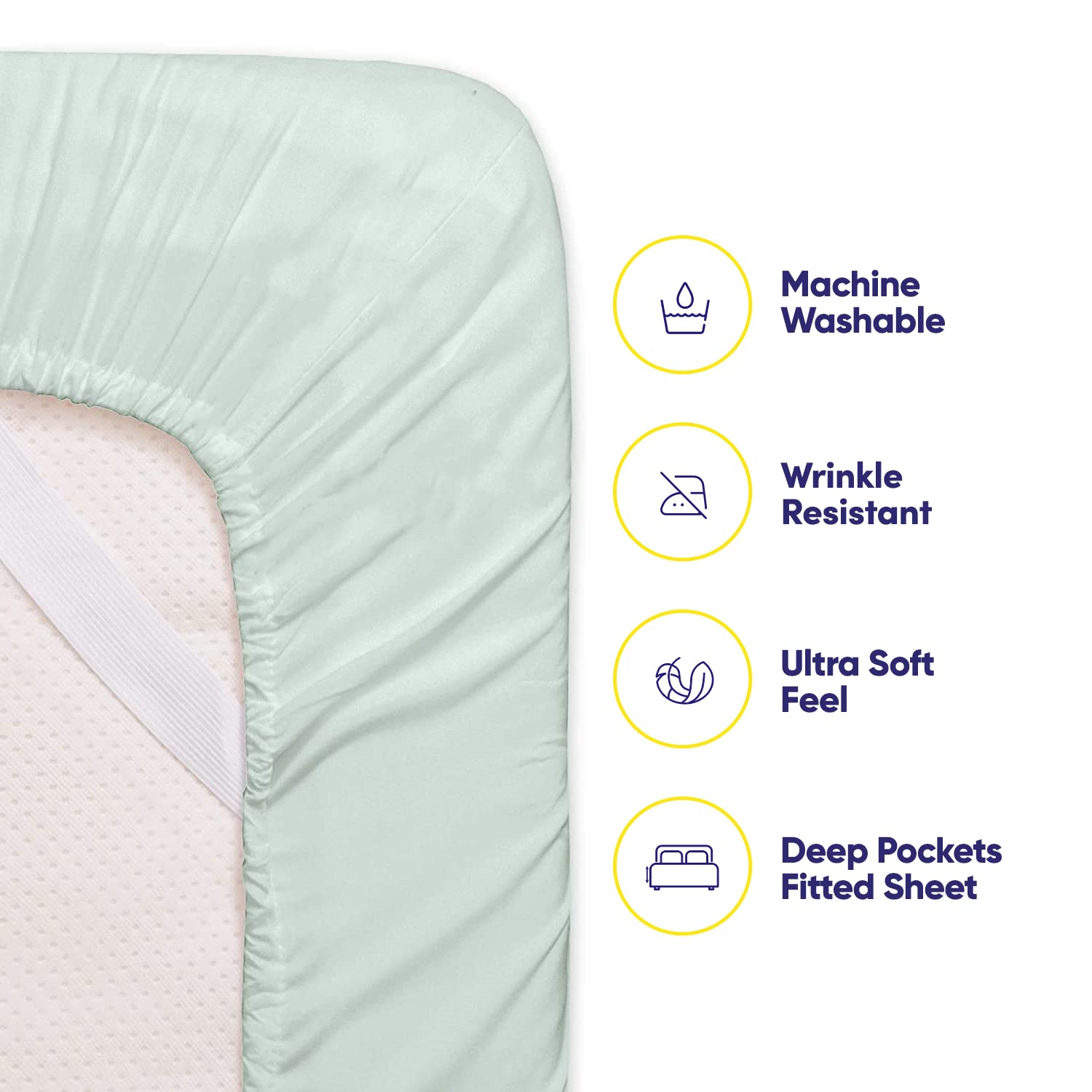 Twin Xl Size Bed Sheets - 4 Piece 1500 Supreme Collection Fine Brushed Microfiber Deep Pocket Twin X-Large Sheet Set Bedding - 1 Extra Pillow Cases, Great Value, Twin Xl, Mint