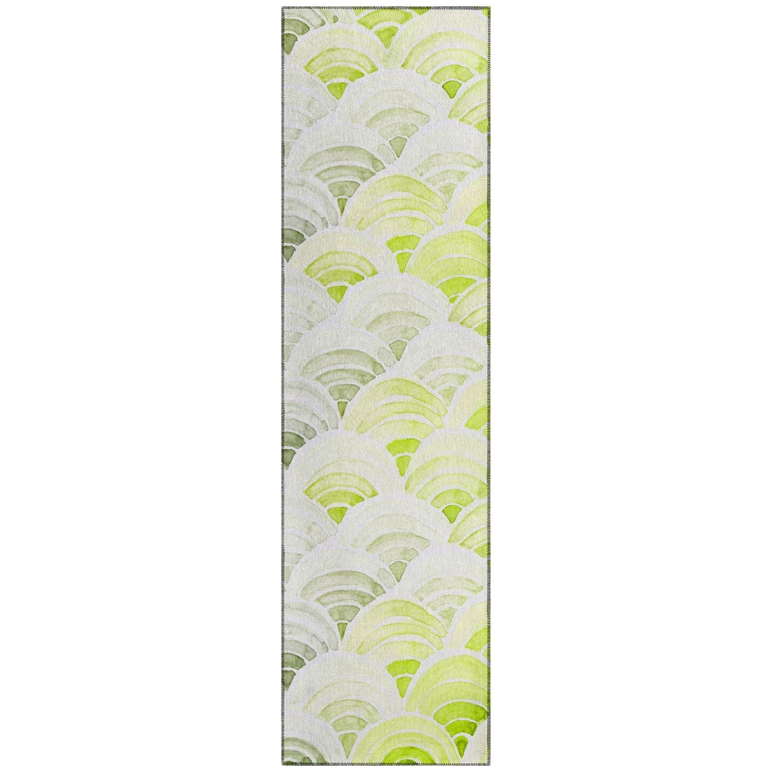 Seabreeze Sz5 Green Coastal Rug Runner 2' 3" X 7 ' 6"
