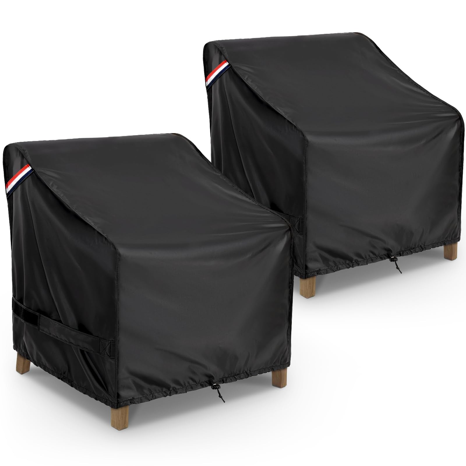 KylinLucky Large Waterproof Chair Covers Outdoor - Patio Chair Cover Waterproof Fits up to 37W x 40D x 30H inches Windproof Prot
