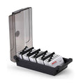 Da Jia Large Capacity Covered Business Card File Holder Case Organizer Box With 4 Dividers And 20 A-Z Guides For 500 Cards