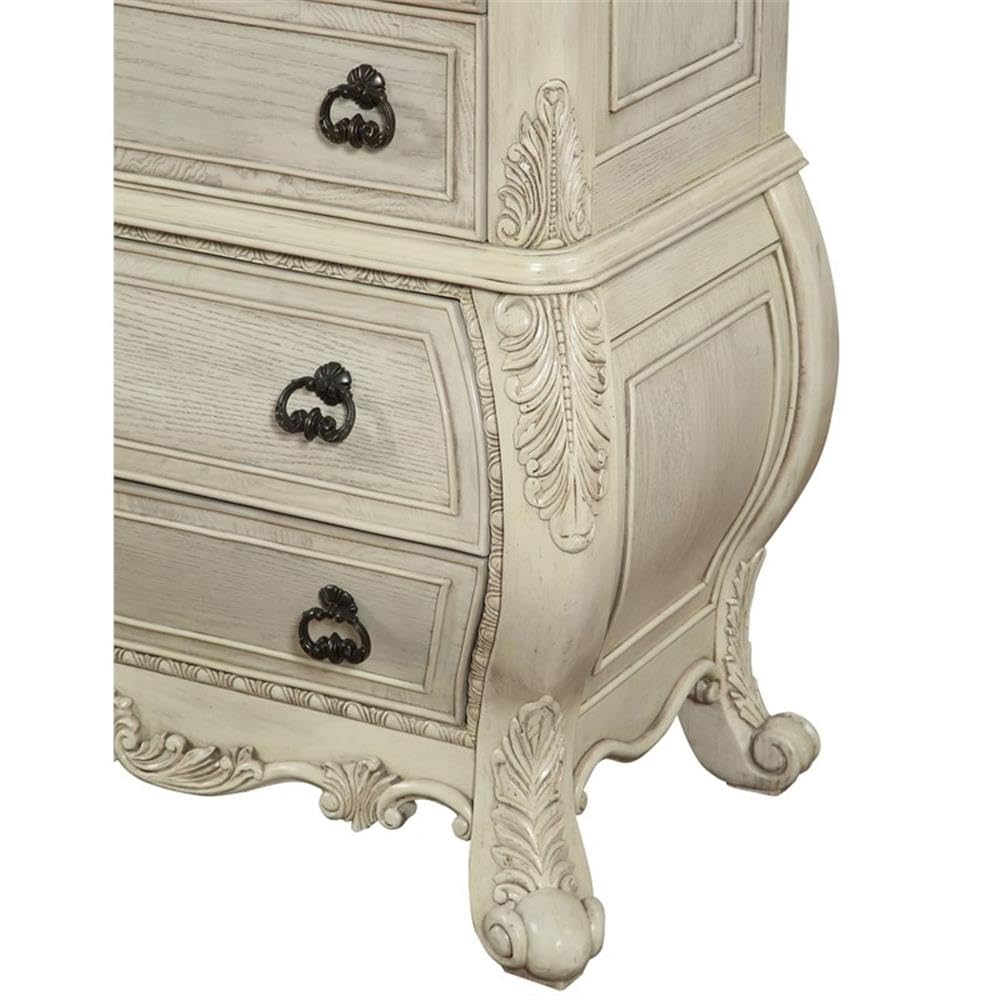 Acme Ragenardus Wood Bombay Chest Antique White
