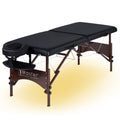 Master Massage Argo Black Portable Massage Table Package (Ambient Lighting System)