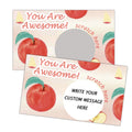 Scratch Off Card Apple Design,4X3 Inch Back To School Recognition Rewards Cards For Teacher Classroom School Supplies Scratch Re