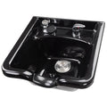 AW Shampoo Bowl Hair Sink with Gel Neck Rest Hair Trap CUPC Vacuum Breaker Barber Salon Spa Mounting Ability for Home Barbershop