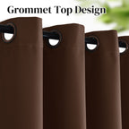 Rose Home Fashion Room Divider Curtain,Blackout&Thermal&Thick 108 Inches Long Curtain,Extra Long And Wider Curtain,9 Feet Blacko