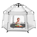 Bend River Baby Playpen with Canopy, Portable Baby Beach Tent, Toddler Play Yard Indoor and Outdoor, Foldable Mosquito Net for I