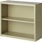 Lorell LLR41281 Fortress Series Steel Putty Book Case, 34.5" x 13" x 30"