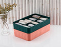 Olmartt Kitchenware 10Section Drawer Organizer Tray Set  Stackable BpaFree Storage Boxes For Socks, Undergarments, Jewelry, C