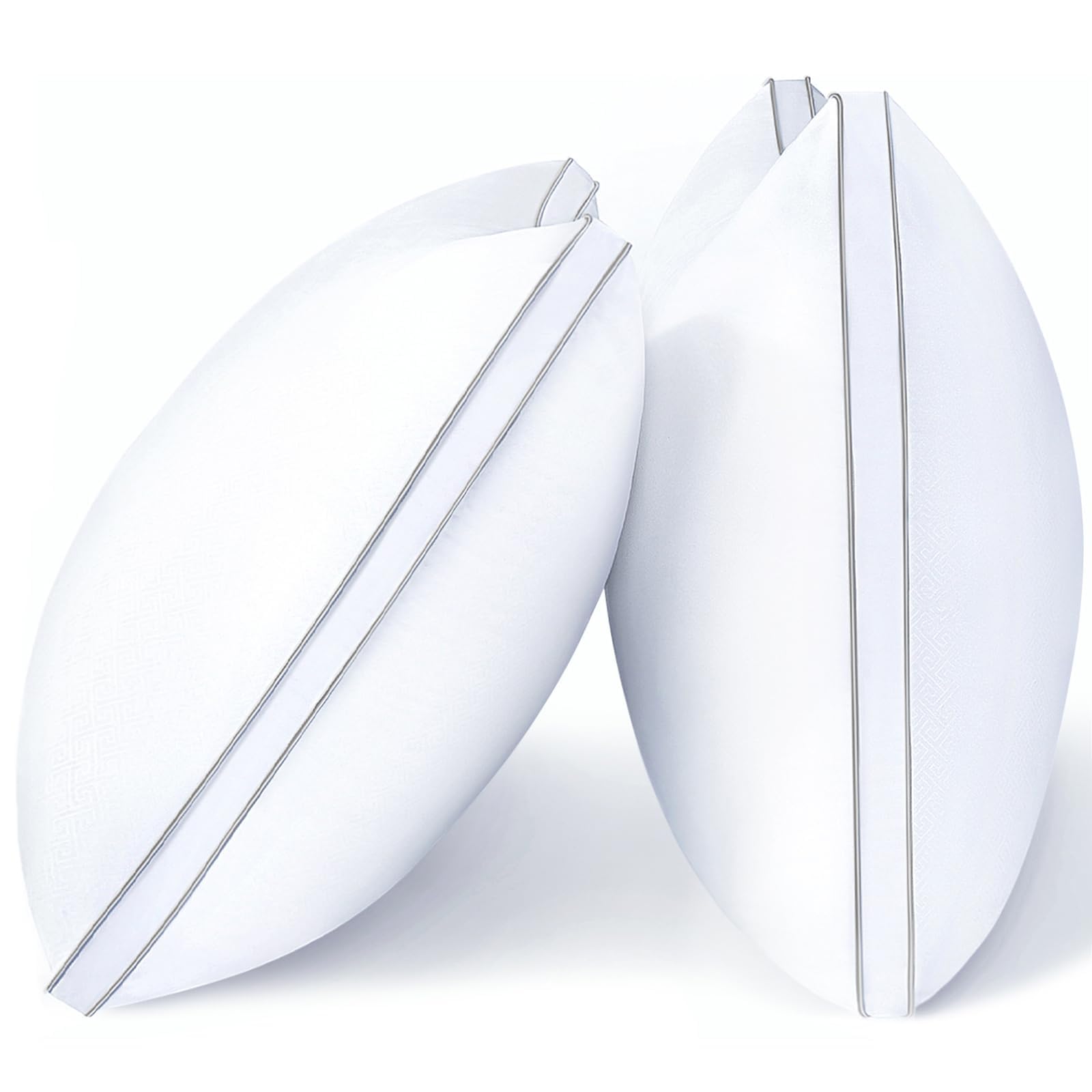 Viewstar Pillows Queen Size Set Of 2, Hotel Quality, Down Alternative Gusseted Bed Pillows For Side, Back, Or Stomach Sleepers,