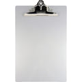 Saunders Aluminum Round Corner Clipboards - 1' Clip Capacity - 8 1/2' X 12' - Clamp - Aluminum - Silver - 1 Each