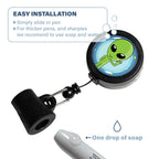 Ez Pen Retractable Pen Reel For Nurses, Teachers, Waitresses, Carpenters, Construction Workers, Contractors & Pros (Non-Stop Ali