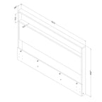 South Shore Cavalleri Headboard, Queen, Nordik Oak