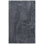 Rizzy Home Alora Decor Emerson 5' X 8' Abstract Dk.Grey/Gray/Rust/Blue Hand-Tufted Area Rug
