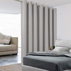 BONZER Room Divider Curtain Total Privacy Wall Extra Wide Grommet Room Darkening Curtains for Patio Sliding Glass Door, 96L x 12