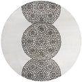 Rizzy Home Alora Decor Charming 10' Round Grey/Gray/Rust/Blue Hand-Tufted Area Rug