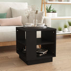 vidaXL Black Coffee Table 40x40x43 cm Multilayer Wood