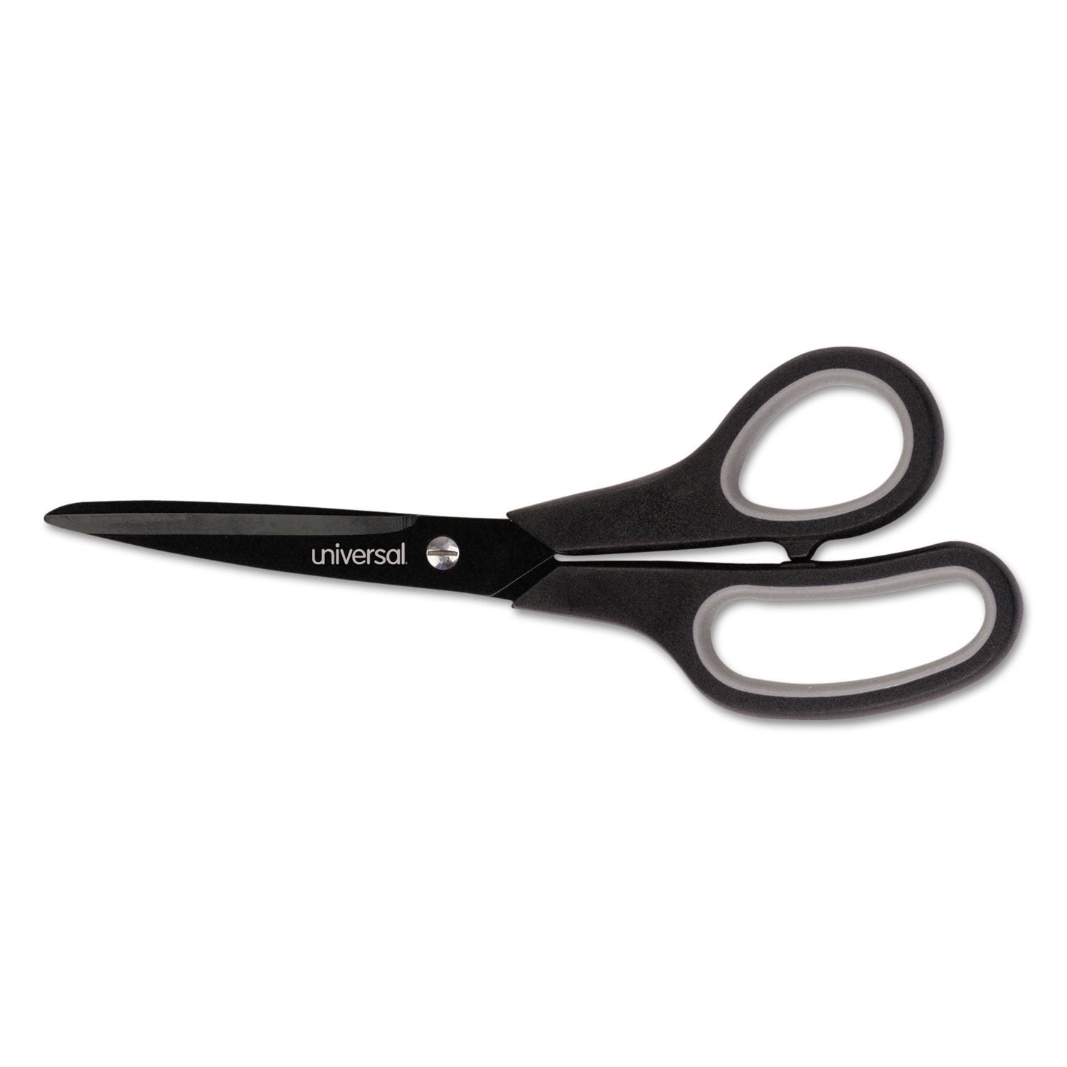 Universal Industrial Carbon Blade Scissors, 8' Long, 3.5' Cut Length, Black/Gray Straight Handle