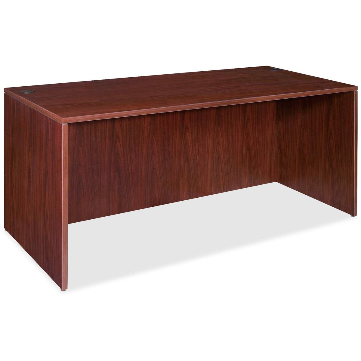 Lorell Rectangular Desk Shell, 72 By 36 By 29-1/2-Inch, Mahogany