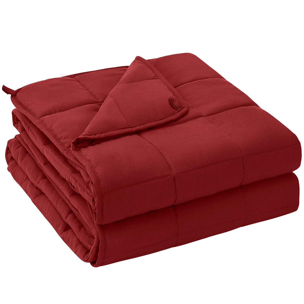 Yescool Kids Weighted Blanket (7 Lbs, 41' X 60', Red) Cooling Heavy Blanket For Sleeping Perfect For 60-90 Lbs, Throw Size Bre