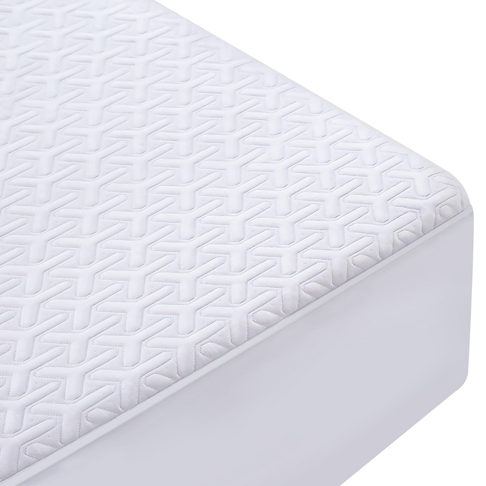 Meritlife Premium 100% Waterproof Full Size Mattress Protector Double Mattress Cover Cooling Breathable Mattress Pad Cover Fitte