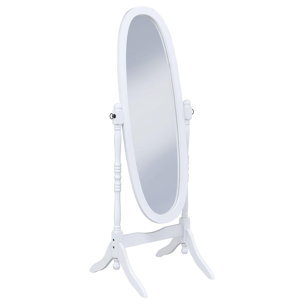 Coaster Home Furnishings Foyet Wood Adjustable Full Length Cheval Mirror White