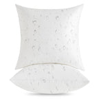 Oubonun 22X22 Outdoor Pillow Inserts (Pack Of 2) - Square Waterproof Throw Pillow - Decorative Throw Pillows Insert For Couch Sofa Bed Patio Furniture - White Pillows