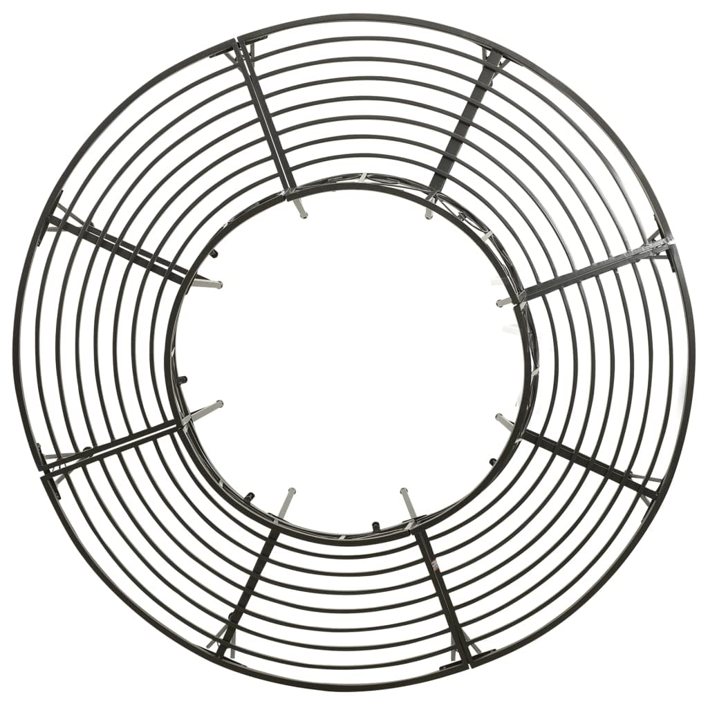 vidaXL Industrial-Style Patio Tree Bench - Thumbnail 4