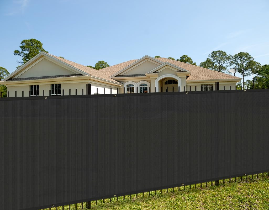 Coarbor 6' X 20' Fence Privacy Screen Heavy Duty Windscreen Fencing Mesh Shade Net Cover For Garden Wall Backyard Patio Deck And