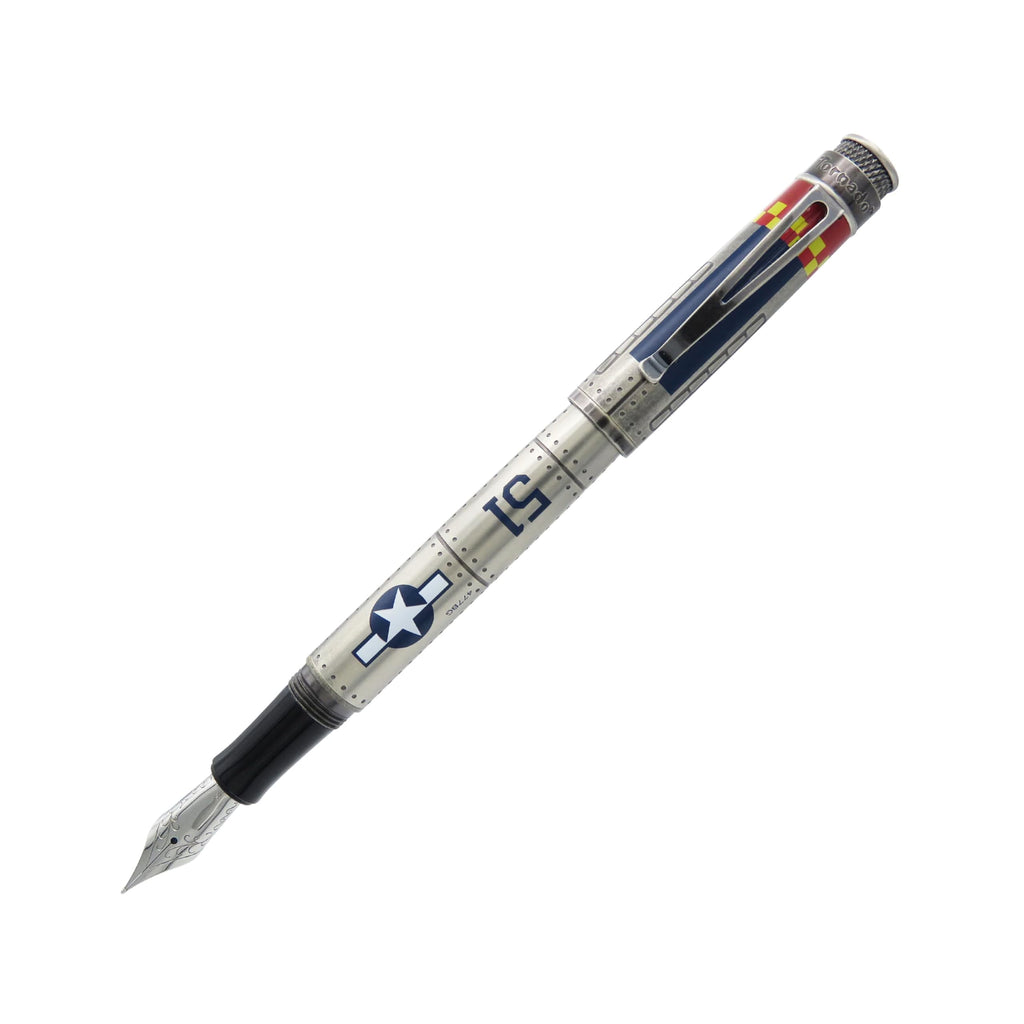 Retro 51 Tornado Fountain Pen - P-51 Mustang Edition, Jowo #6 Nib