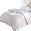 Royal Hotel Bedding Luxury Four Season Down Comforter, 300 Thread Count 100% Cotton Striped Shell, 600Fp, 40 Ounce Down Fill, Ki