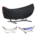 Waterproof 11-12 Ft Hammock Cover, 210T Sun Rain Uv Dust Snow Protection Outdoor Hammock Covers With Windproof Straps & Soft Cot