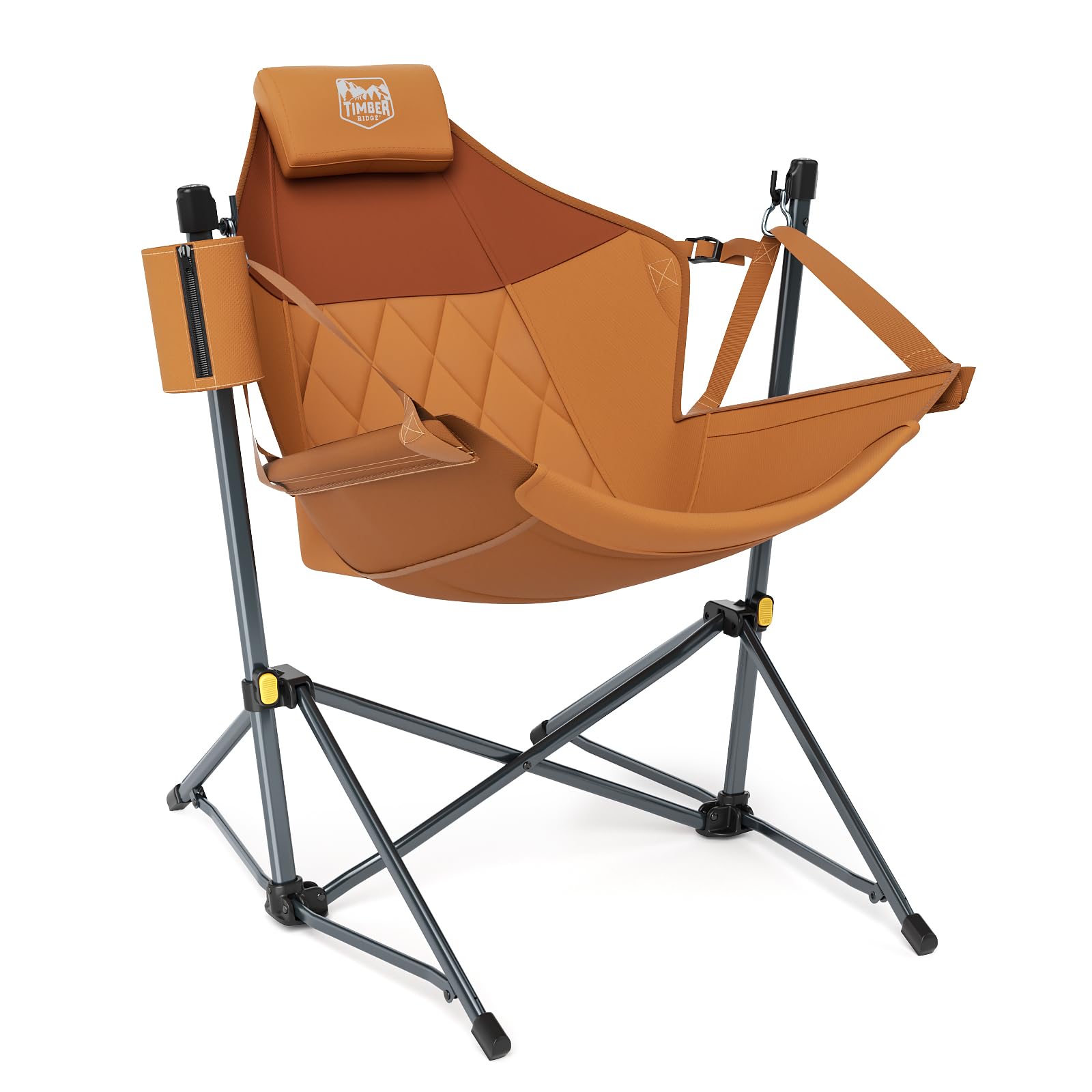 Timber Ridge Hammock Camping Chair with Adjustable Backrest, Heavy Duty Folding Hammock Chair Supports 300lbs, Portable Hammock 