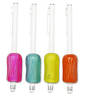The Pencil Grip Ergonomic Textured Grips For Stylus Pens, Pack Of 4 Bumpy Stylus Grips In Neon Colors (Stylus Pen Not Included)