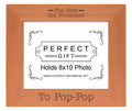 Sentimental Photo Frame The Best Get Promoted To Pop-Pop Wood Engraved 8x10 Landscape Picture Frame