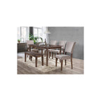 Best Master Transitional Solid Wood Dining Room Bench In Antique Natural Oak