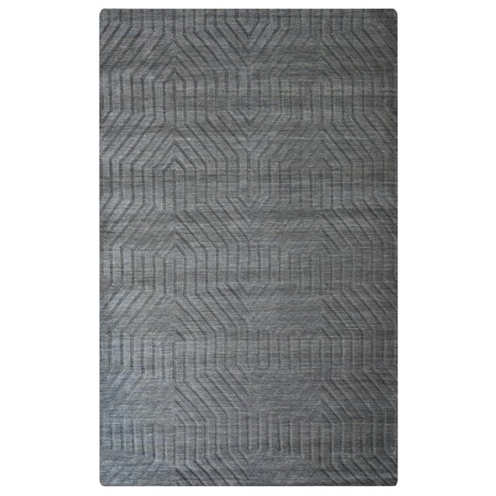 Rizzy Home | Tc8577 | Technique Collection | Wool Area Rug | 5' X 8' | Blue/Dark Teal Solid