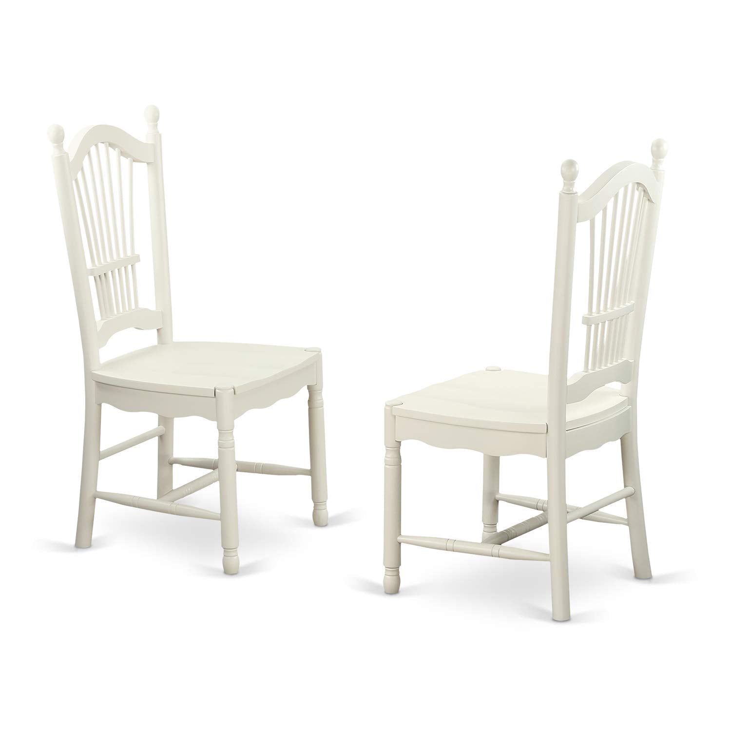 East West Furniture Bodo5-Whi-W 5 Pckitchen Dinette Set - Dinette Table And 4 Dining Chairs