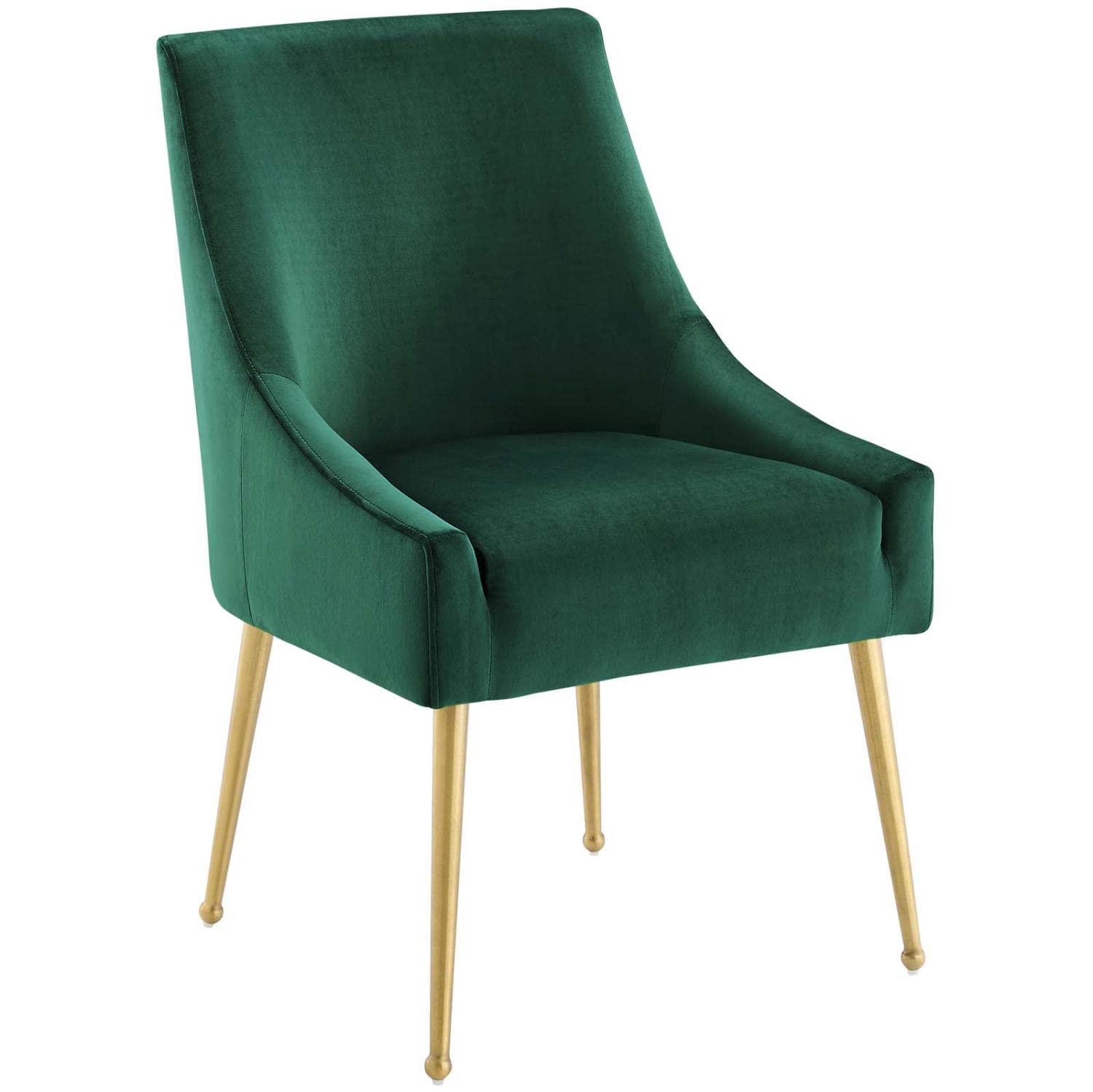 Modway Discern Upholstered Performance Velvet Dining Chair Set Of 2, Green