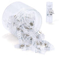 Tlkkue Push Pin Clips For Cork Board, 50 Pcs Transparent Push Pins Decorative Thumb Tacks For Cork Board Photos Documents Drawin