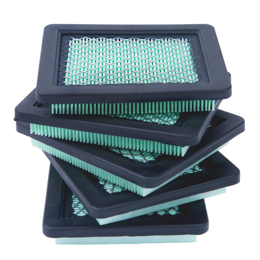 Hoodell 5 Pack 17211-Zl8-023 Air Filter, Compatible For Honda Gcv160 Gcv190, Husqvarna 7021P, Premium Lawn Mower Air Cleaner Ele