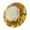 Longwin 50Mm (2') Crystal Faceted Diamond Paperweight Wedding Favor Home Decor (Yellow, 50Mm)