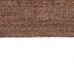 HomeRoots Brown Natural and Rustic Woven Banana Leaf Curved Queen Size Headboard