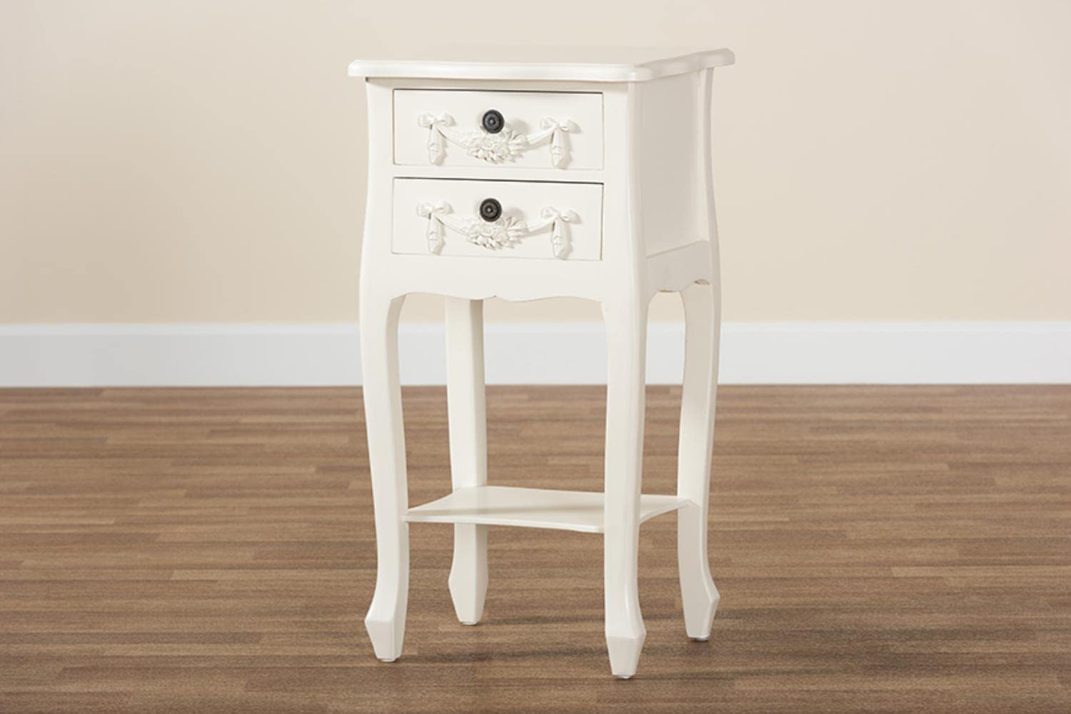 Baxton Studio Eliya 2-Drawer End Table - Thumbnail 3