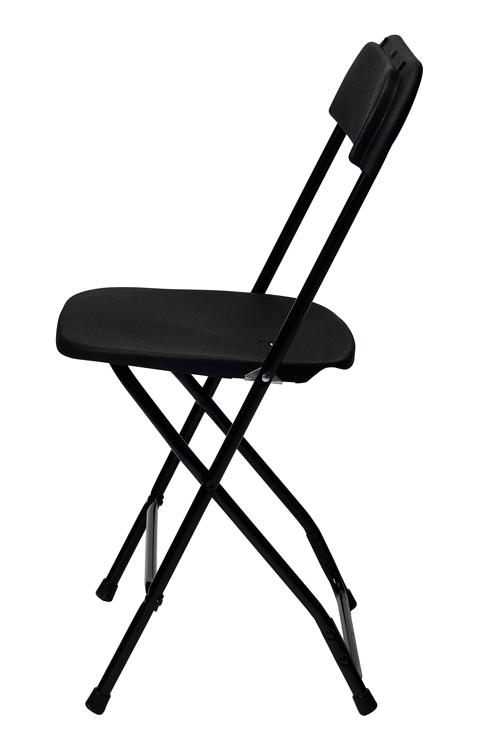 Commercial Seating Products Poly Folding Chairs, Black
