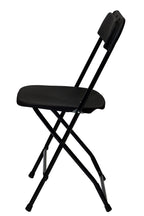 Commercial Seating Products Poly Folding Chairs, Black