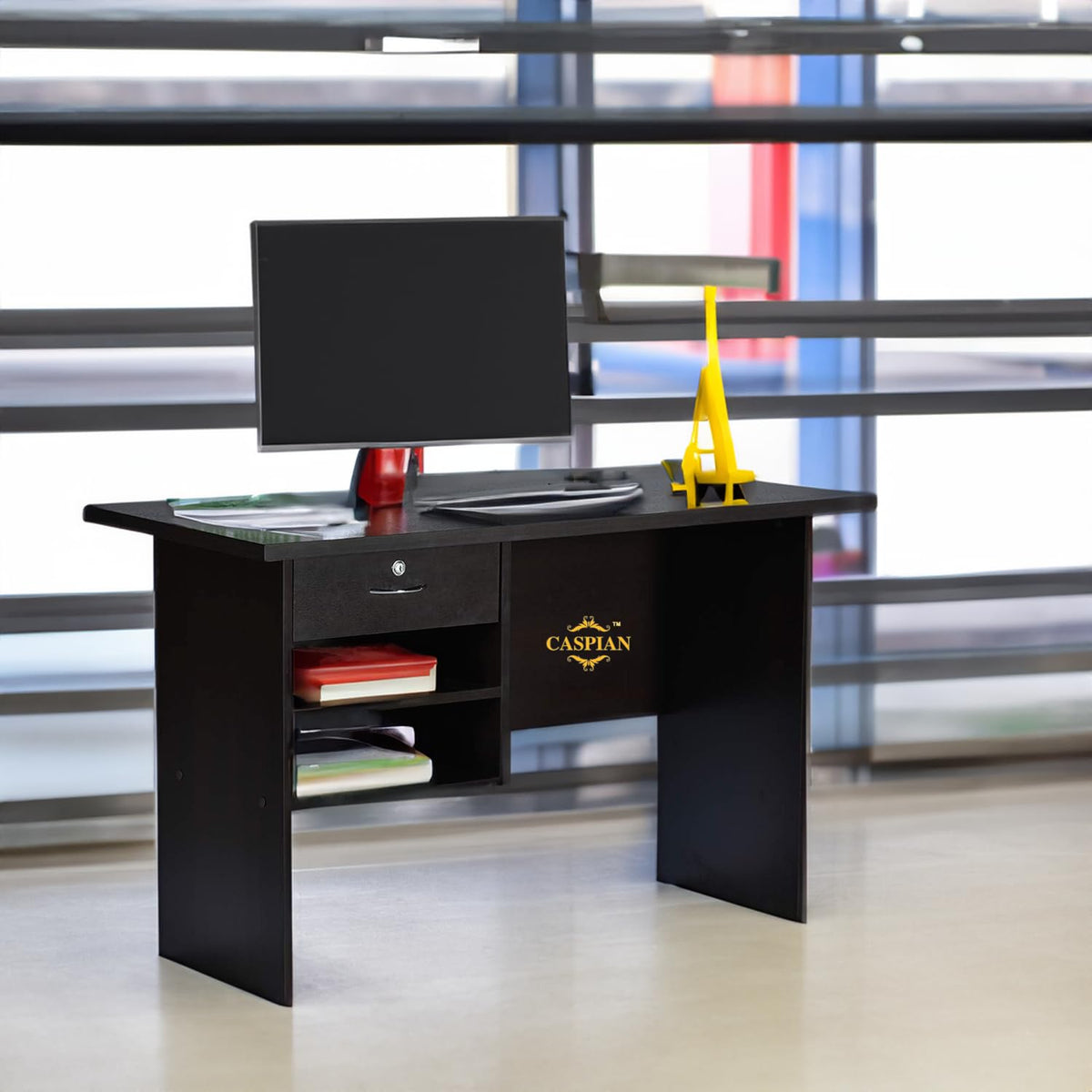 Caspian Engineered Wood Office/Computer Desk Cum Study Table ...